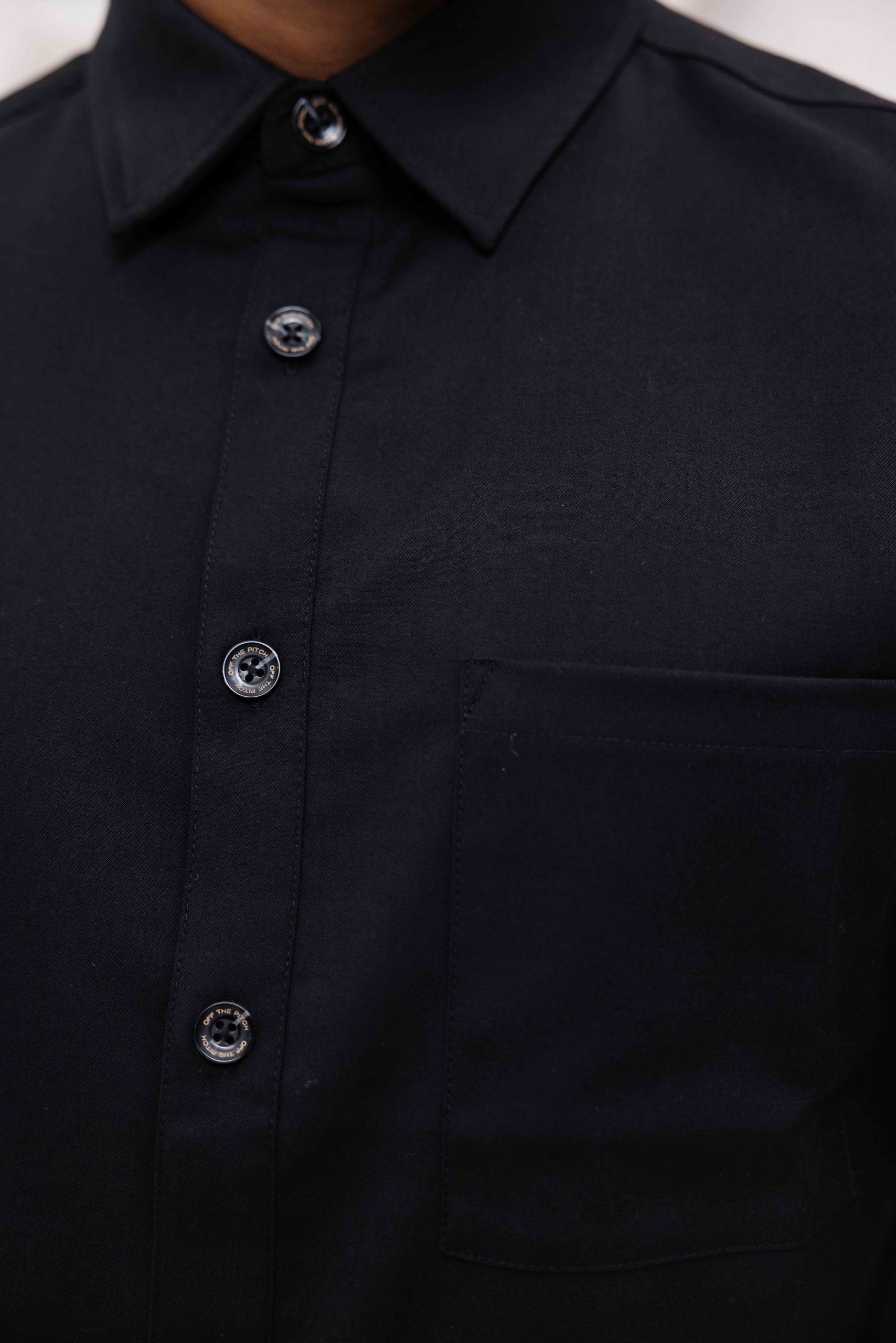 Off The Pitch Cabinet Smart Overshirt Heren Zwart