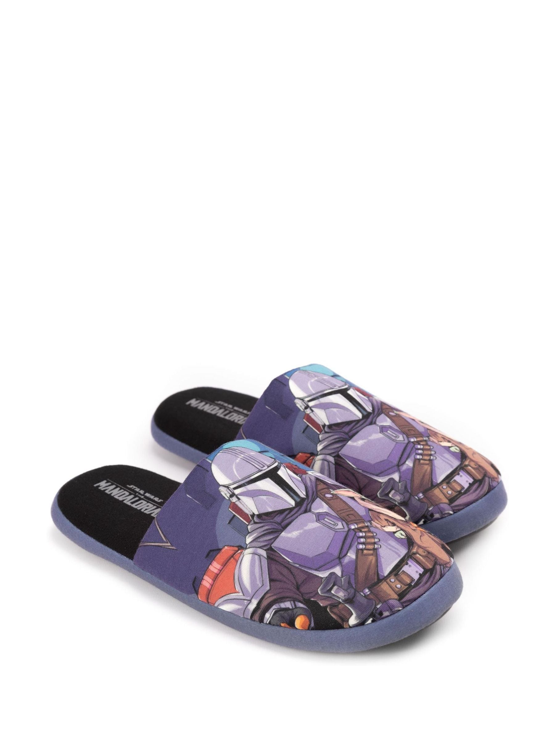 Zwart met sterrenprint - Vanilla Underground Mr Men Mr Lazy pantoffels