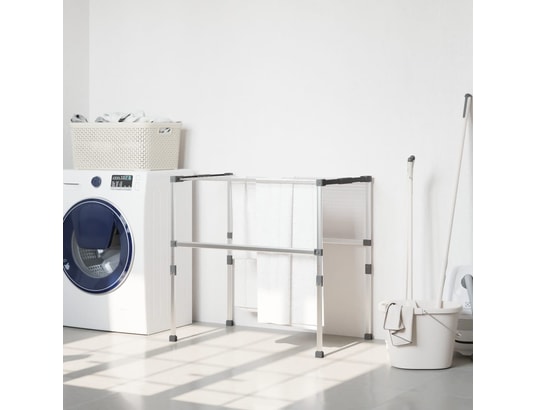 VIDAXL - Séchoir à linge 83x(50-55)x(40-85) cm aluminium