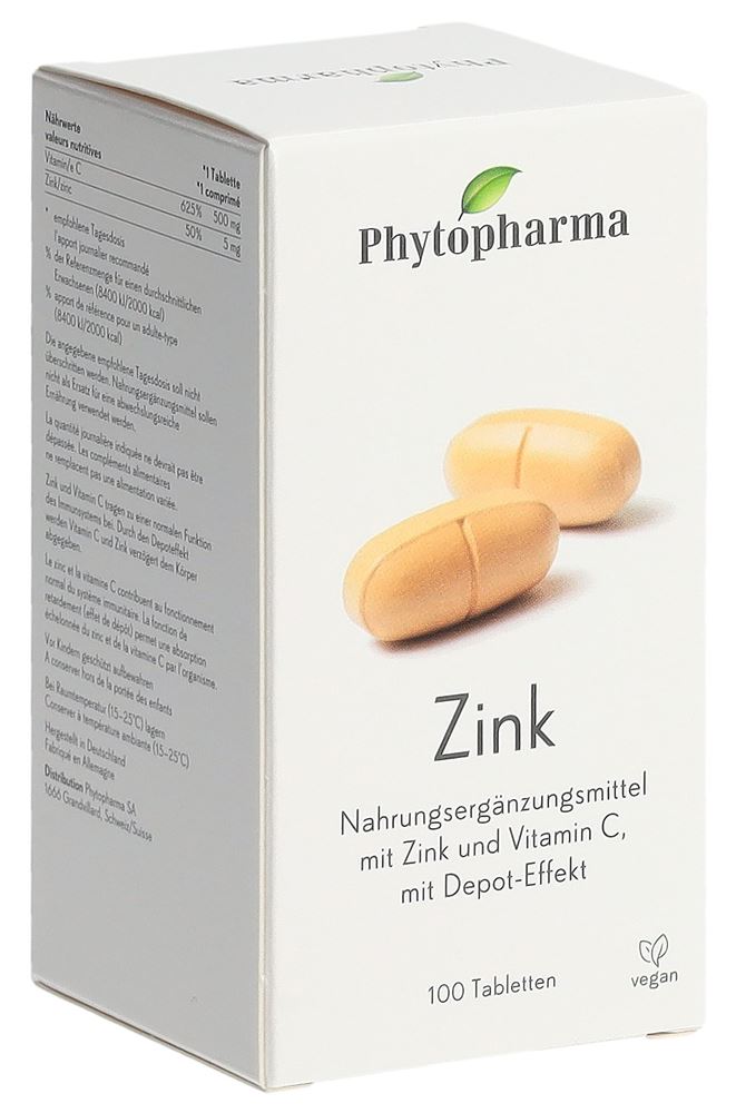 PHYTOPHARMA Zink Tabl Ds 100 Stk