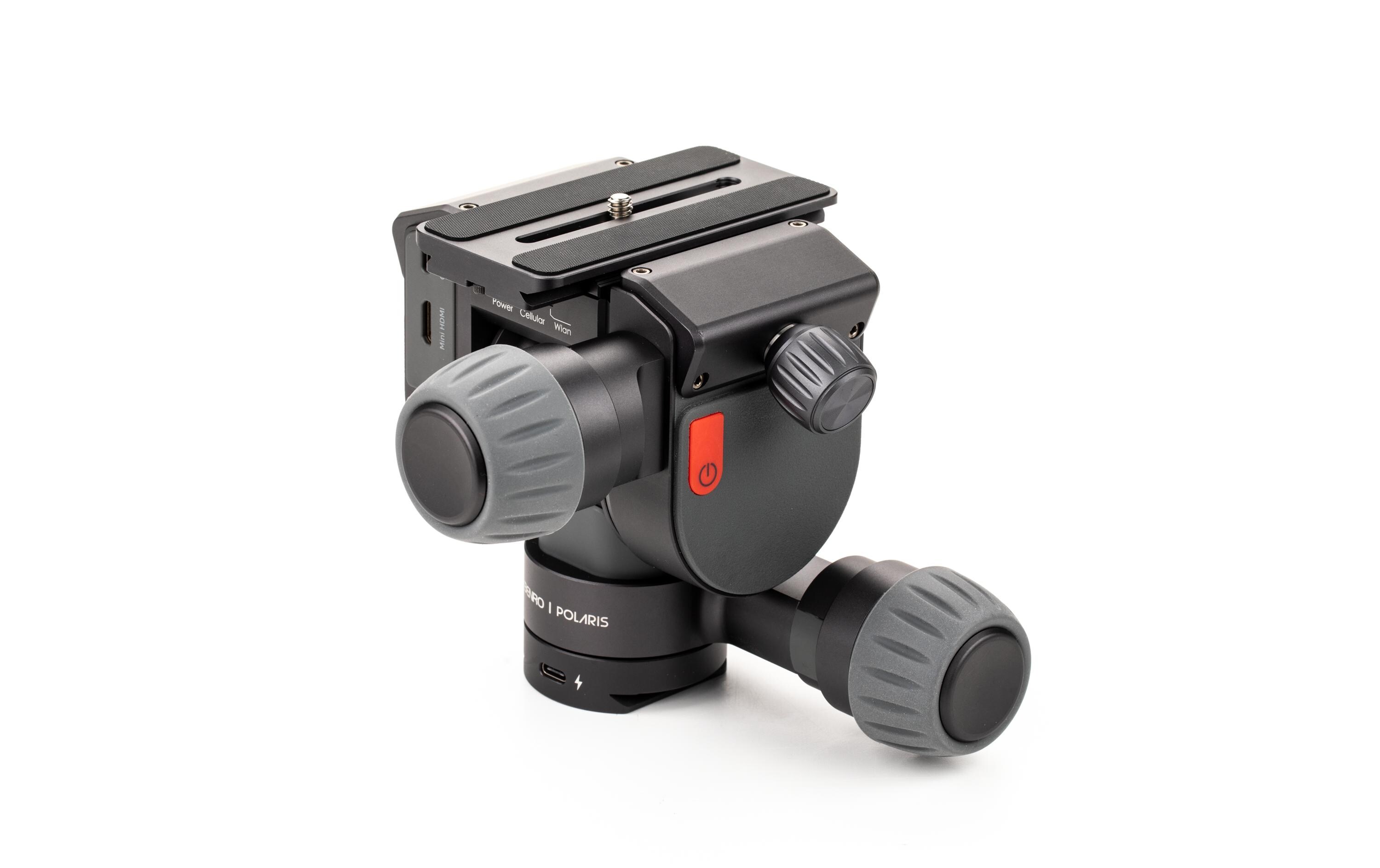 Stativkopf Polaris Timelapse 2-Achsen<br>Elektrischer 2-Achsen-Stativkopf mit integriertem Kamera-Interface-Controller
