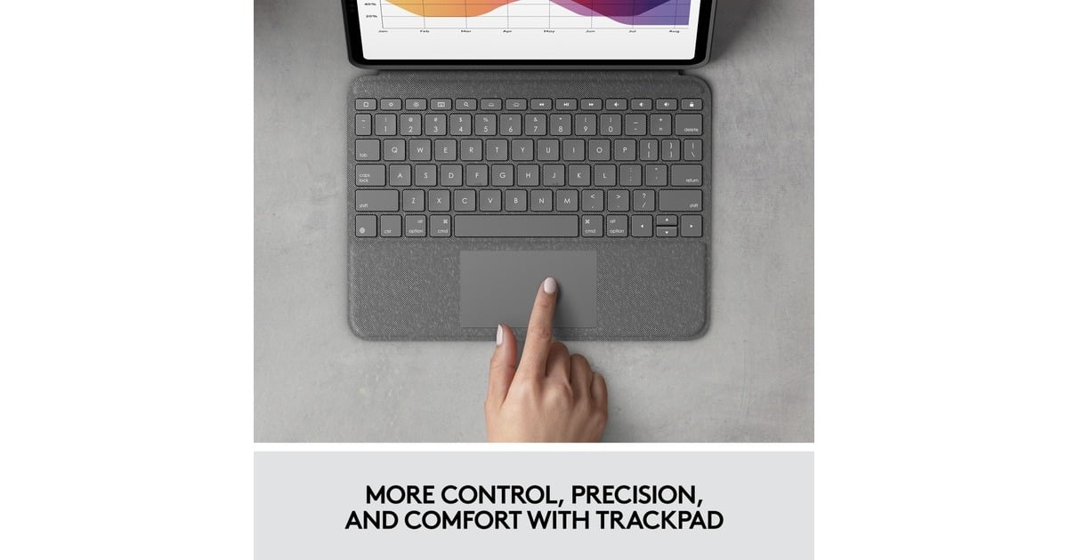 LogitechFolio Touch voor iPad Air (4e generatie)  tablethoes  (Grijs)
