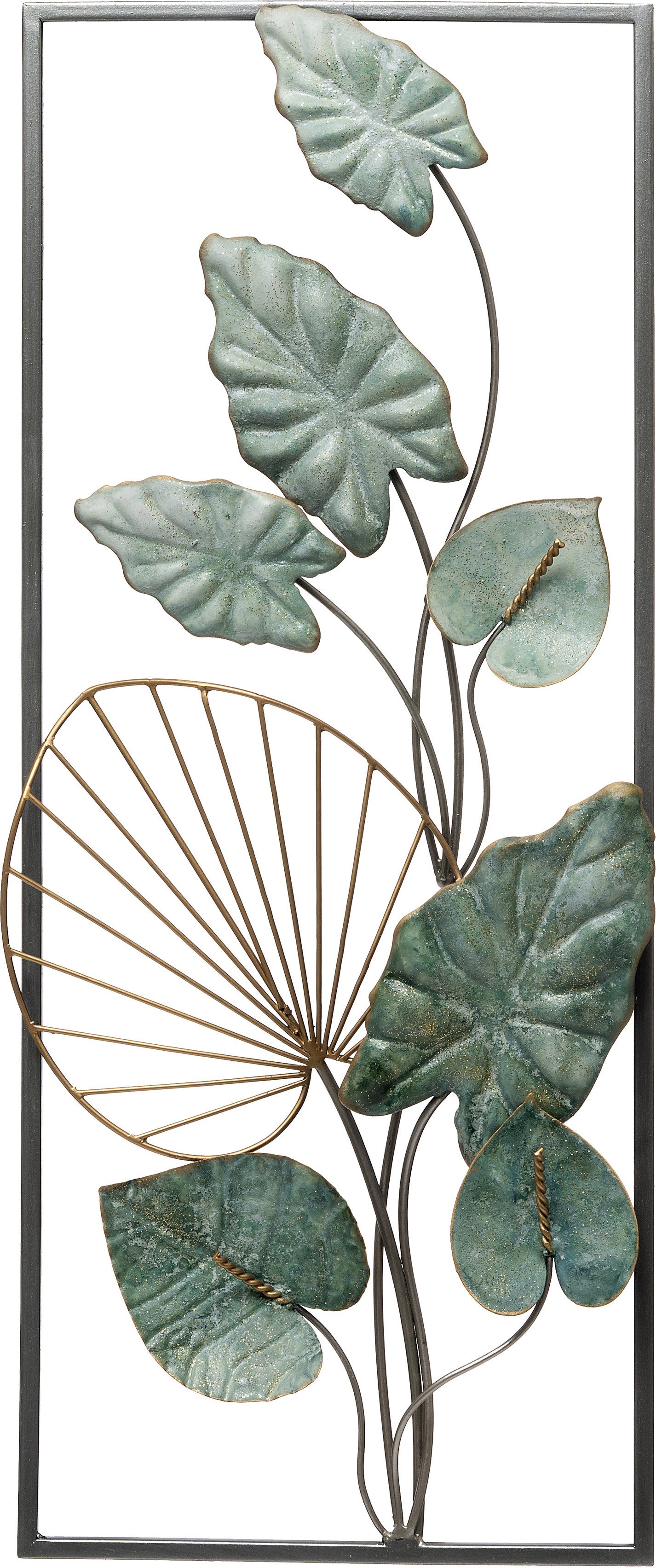 Intratuin tuinwanddecoratie Blad groen 25 x 61 x 4 cm