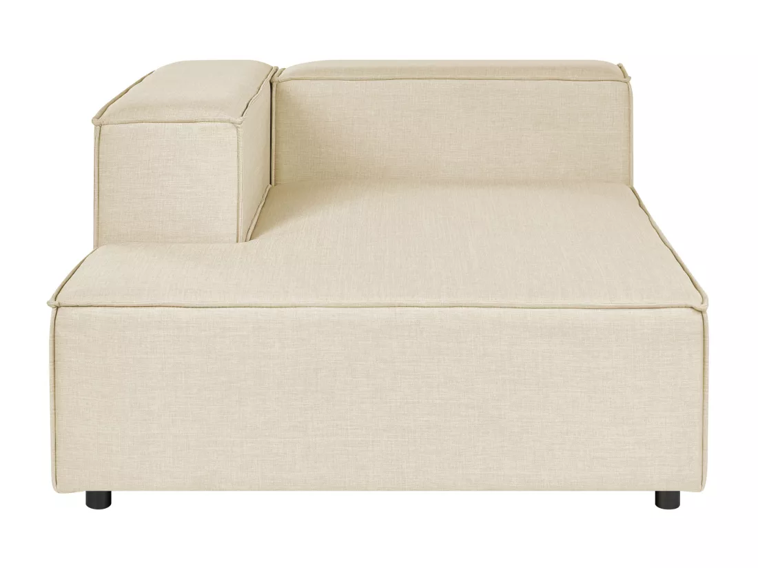 Divan côté droit pour canapé en lin beige APRICA