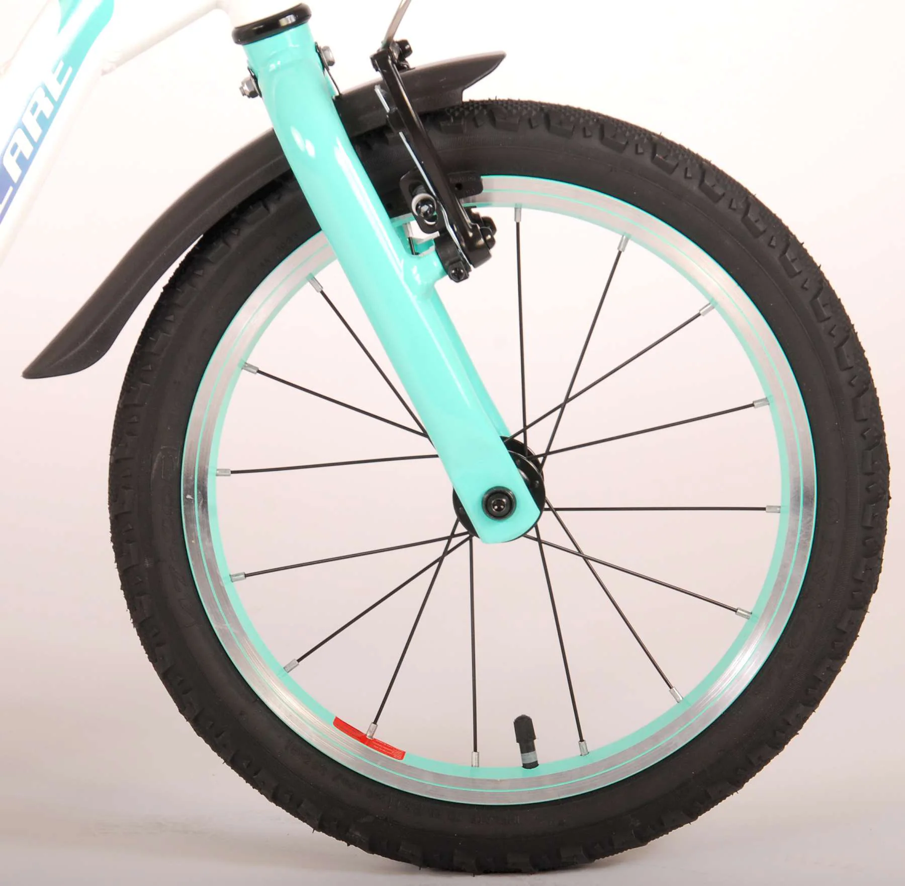 TPFSports Glamour Kinderfahrrad - Mädchen - 16 Zoll - Rücktritt + Handbremse - Perlmutt Mintgrün