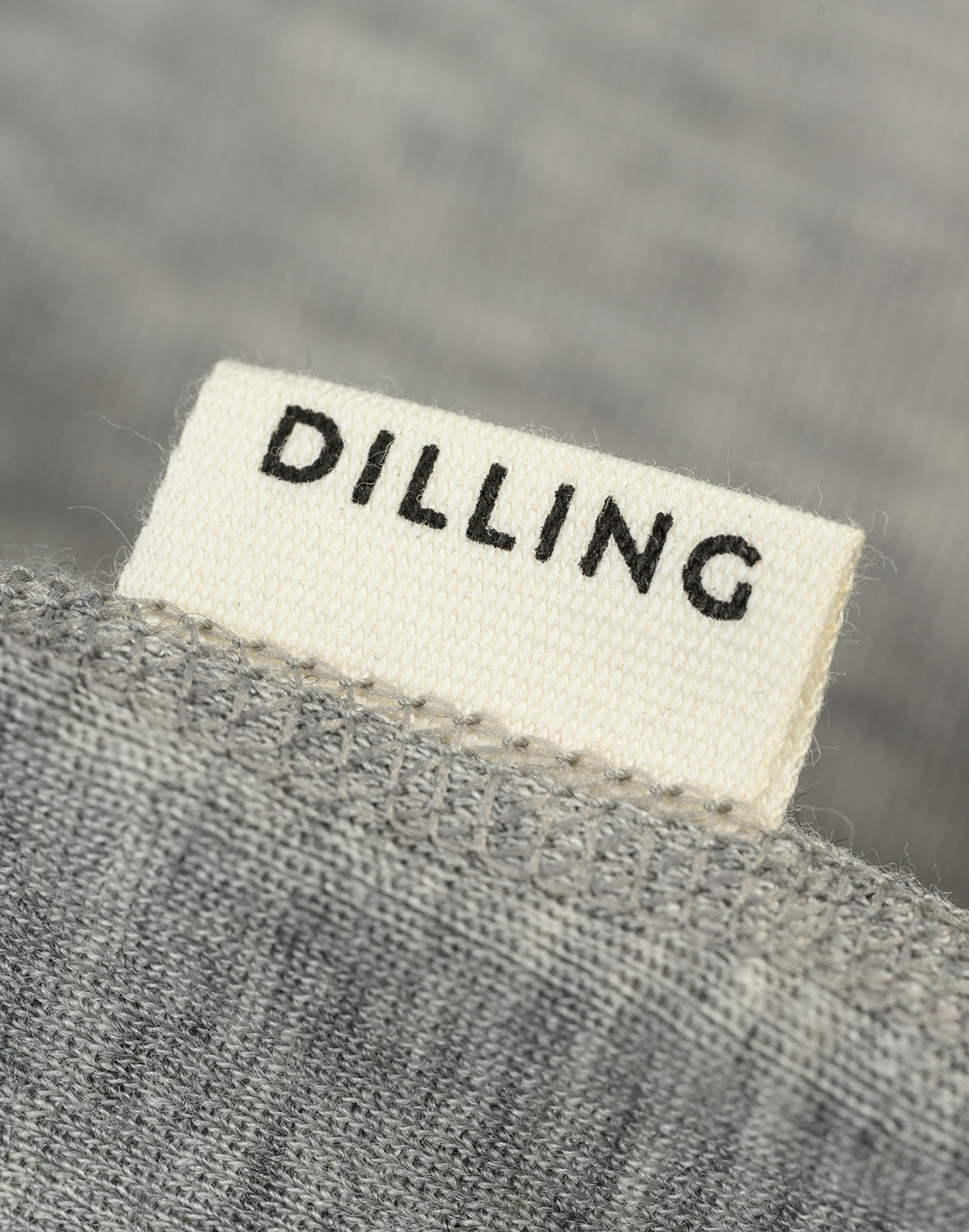 T-shirt met V-hals in merinowol/zijde voor heren