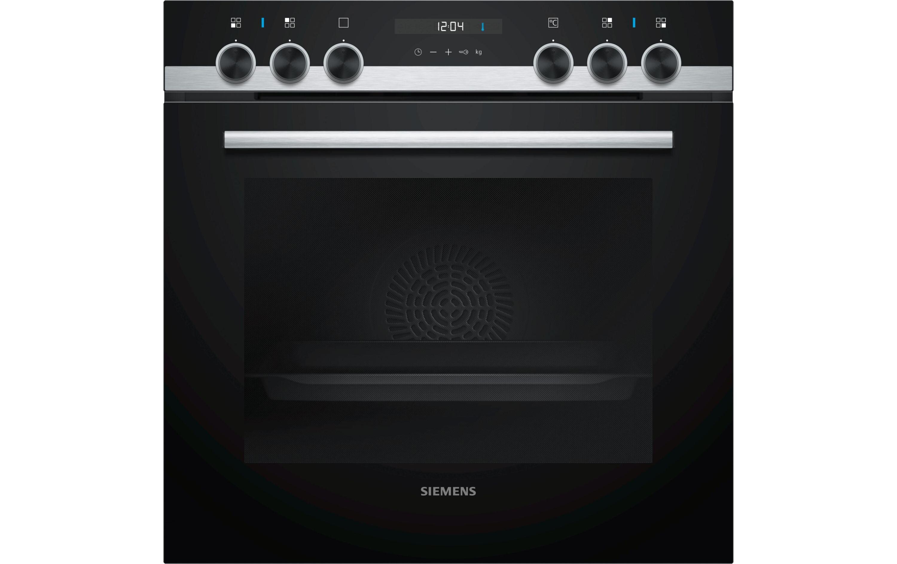 Einbauherd HE517ABS0C EU 60, Schwarz/Silber<br>Backofen
