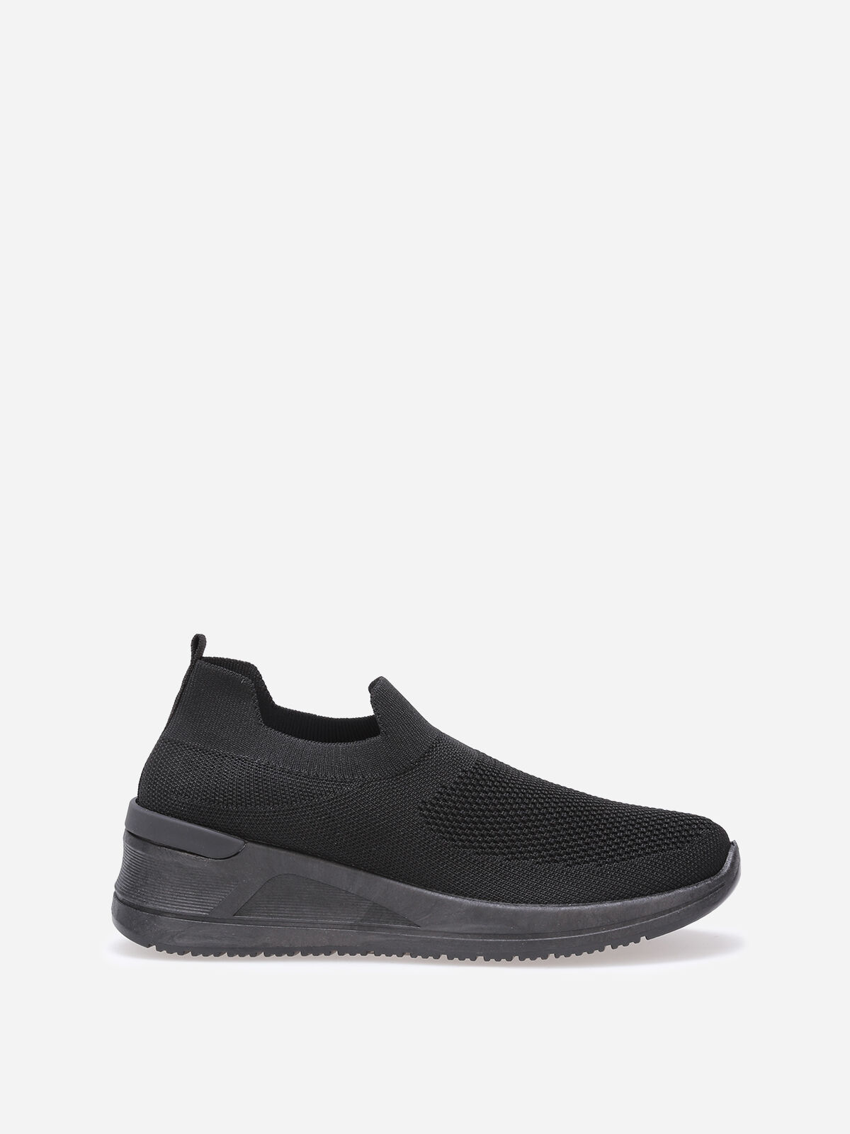 Baskets compensées slip-on- Noir