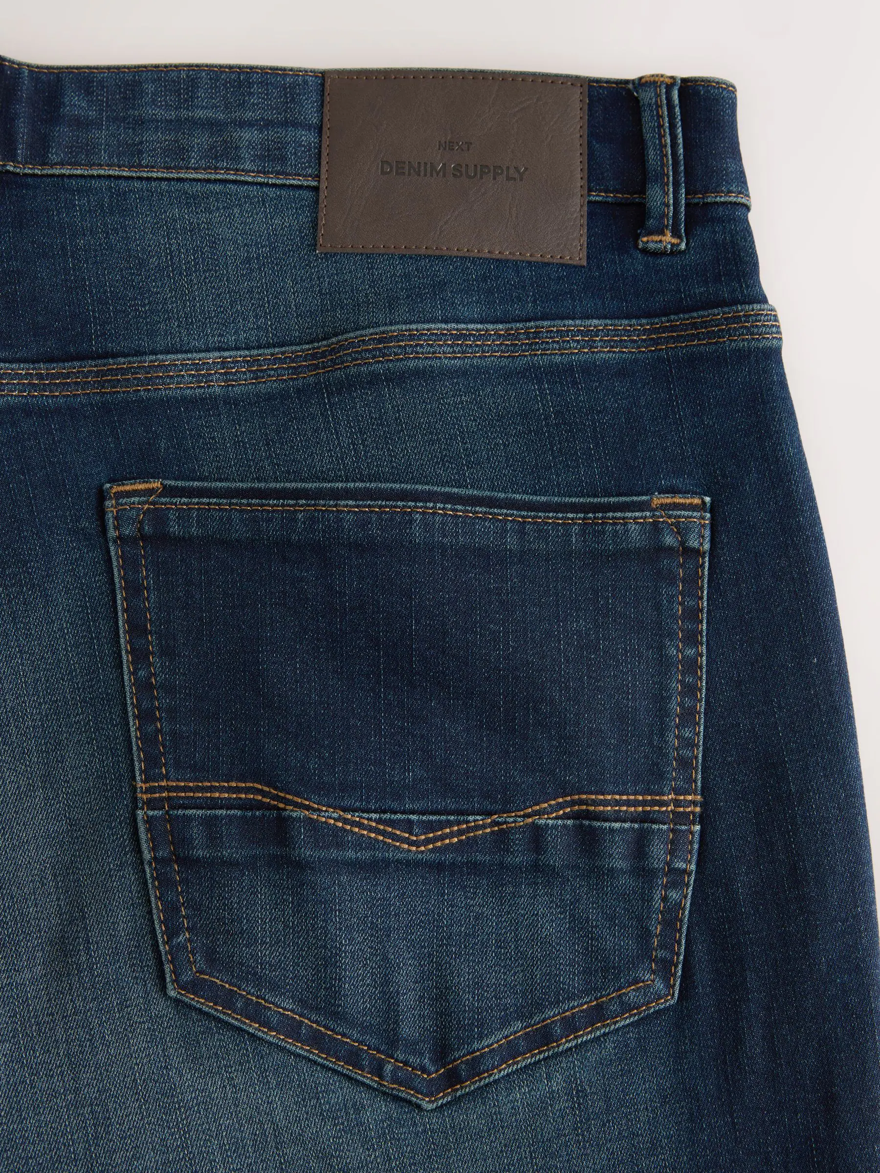 Indigoblauw - Straight fit - Authentieke stretch denim jeans