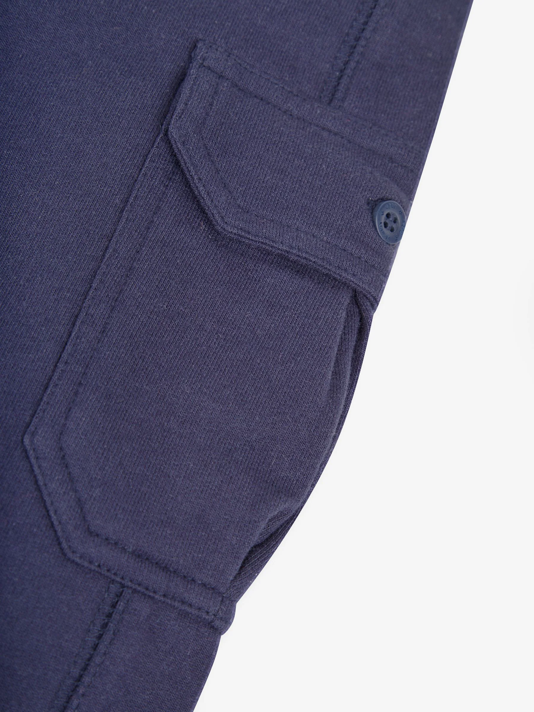 Indigoblauw & marineblauw - JoJo Maman Bébé Cargo 100% Cotton Joggers 2 Pack