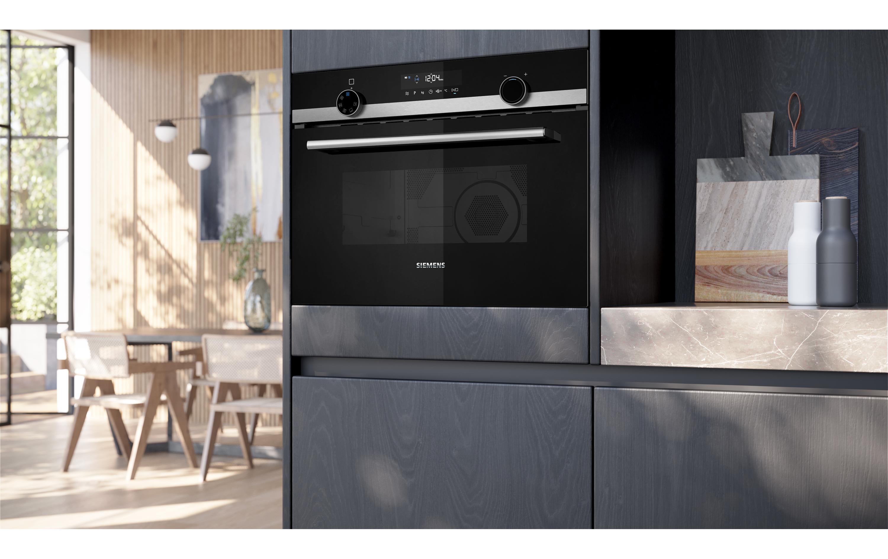Einbaumikrowelle iQ500 CM585AGS1 Edelstahl<br>Einbau-Mikrowellengerät mit Heissluft