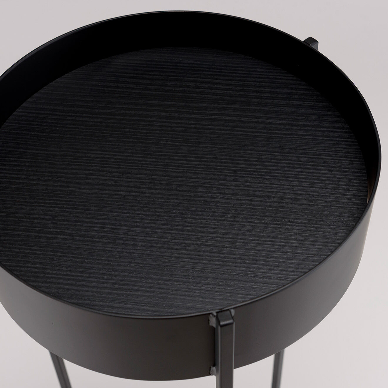 Macabane Sellette ronde / porte-plantes Gm Daly noir - 31x31x90 cm