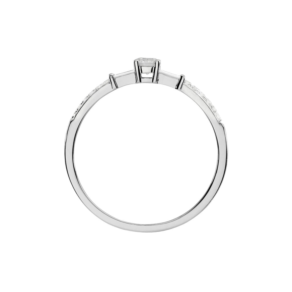 Bague Solitaire Nina Or Blanc Diamant