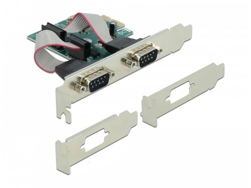 Delock PCI-Express-Karte 90007 2x Seriell / RS-232 PCIe-Schnittstellenerweiterungskarte: 2x RS-232