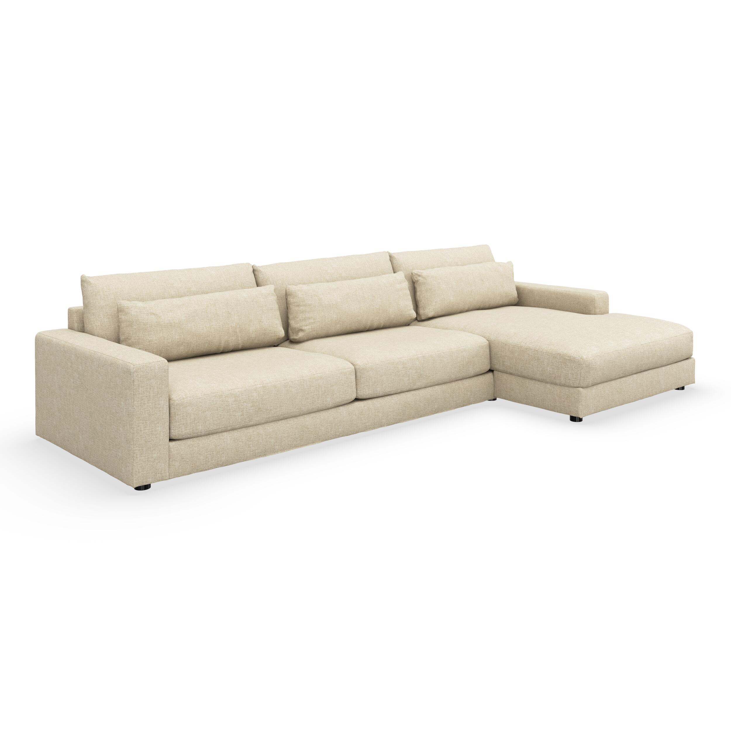 Halmstad højrevendt sofa med chaiselong