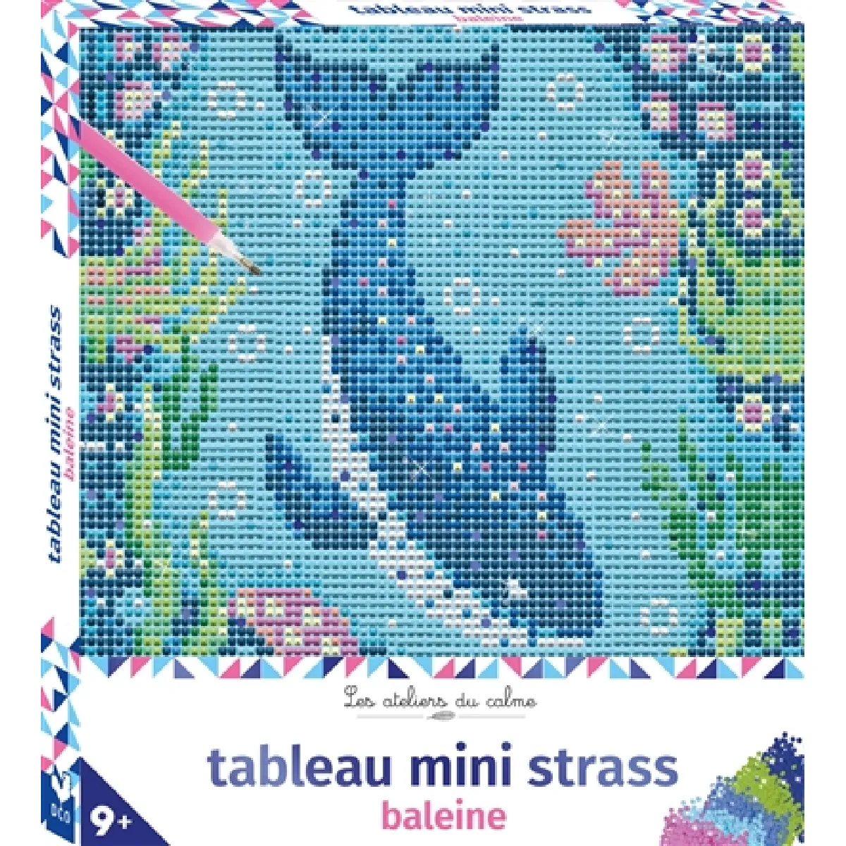 Tableau mini strass : baleine