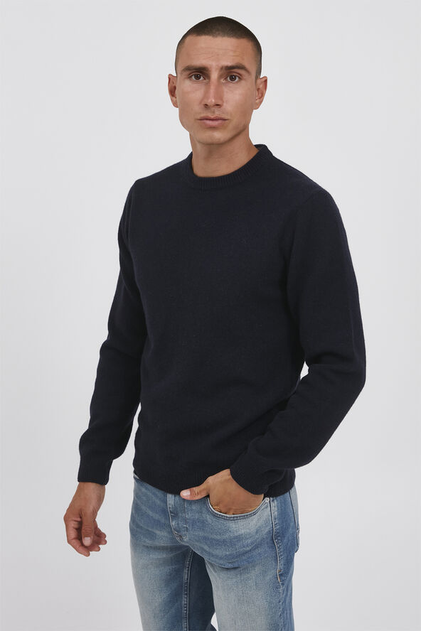 Casual Friday CFKARL crew neck bounty knit Navy blazer