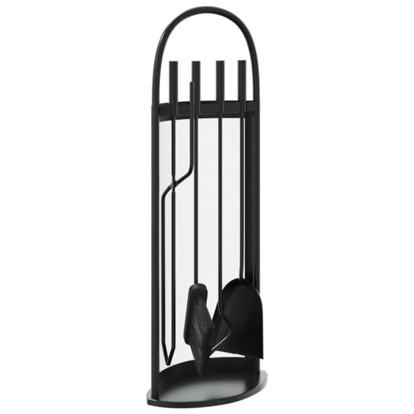 vidaXL Peisverktøysett 5 deler 23x15x66 cm stål
