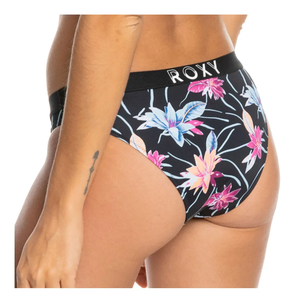 Roxy ACTIVE PT BELTED BIK BOT - Bas maillot de bain Femme anthracite floral flow