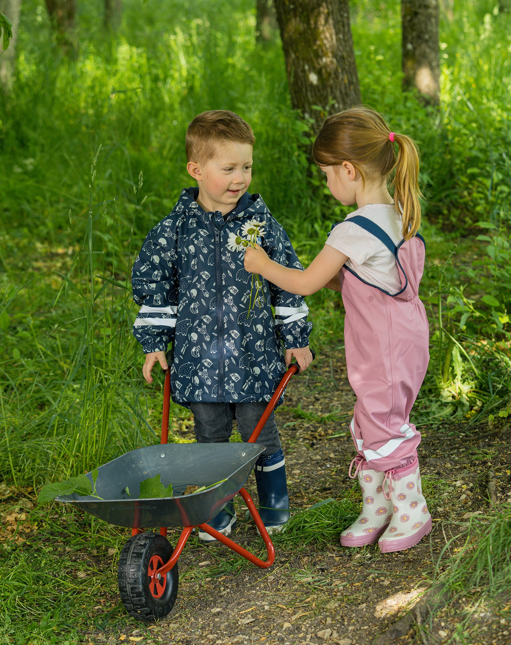 Regenjacke WALDTIERE in marine