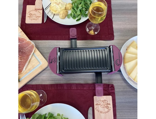LITTLE BALANCE - Raclette Multifonction Raclette 2 personnes prune