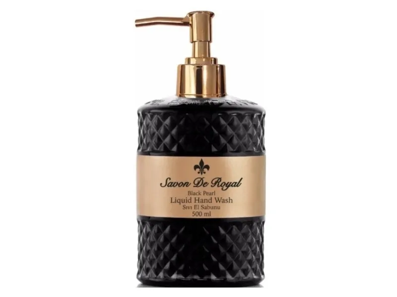 AKSAN SAVON DE ROYAL PEARL flydende sæbe SORT, 500 ml