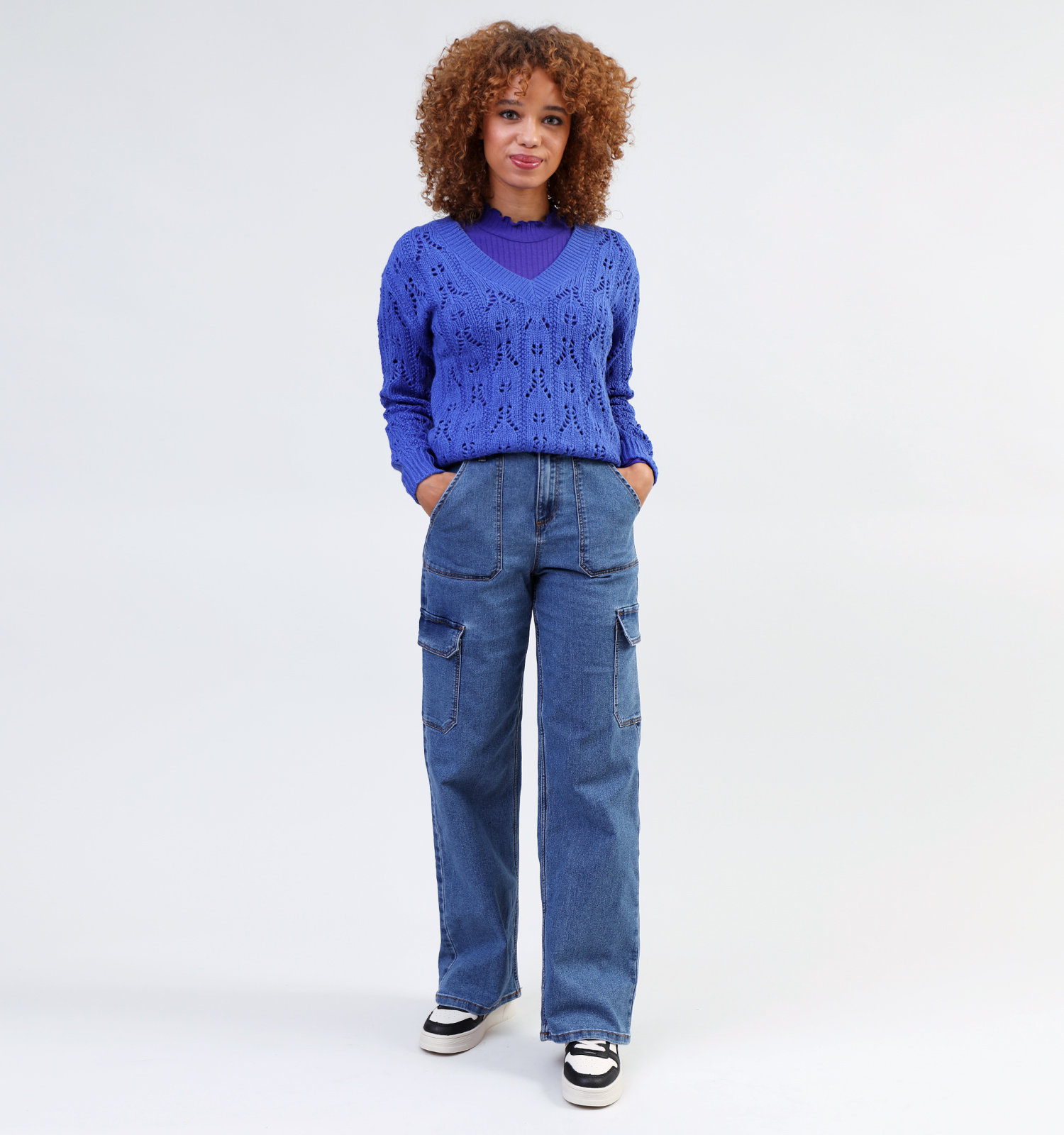 Straight leg jeans blauw