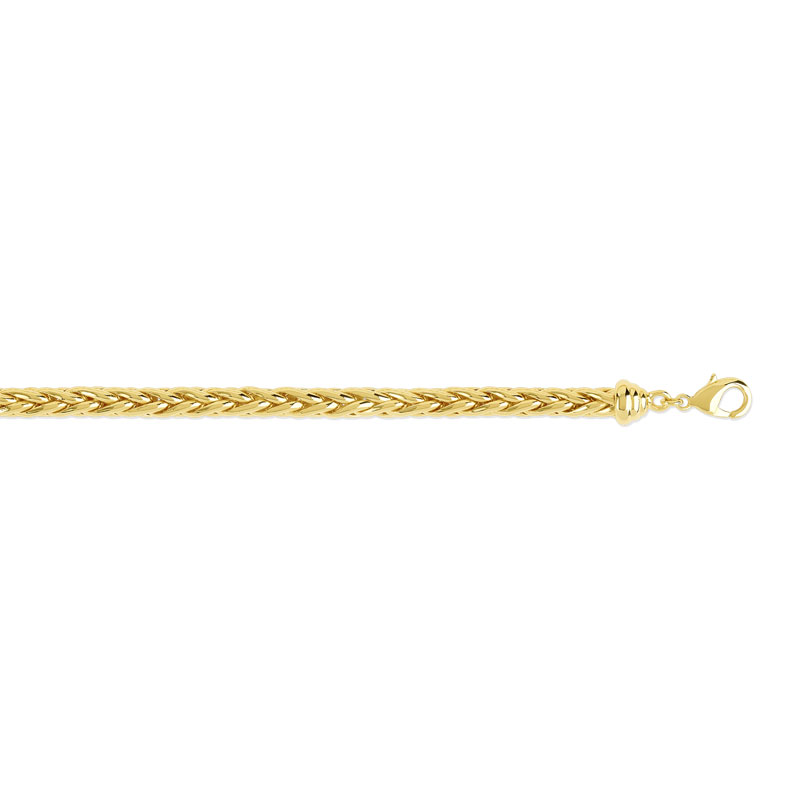 Bracelet plaqué or maille palmier 19 cm