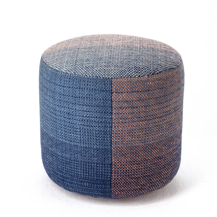 nanimarquina - Shade 2B Outdoor-Pouf, small, Ø 40 X 39 cm, bunt