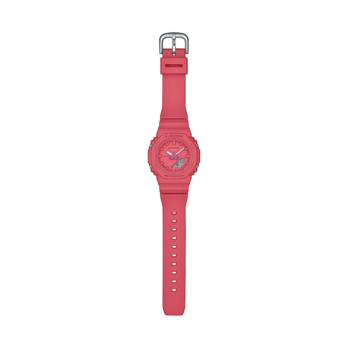 Montre CASIO G-SHOCK femme bracelet resine rose fonce