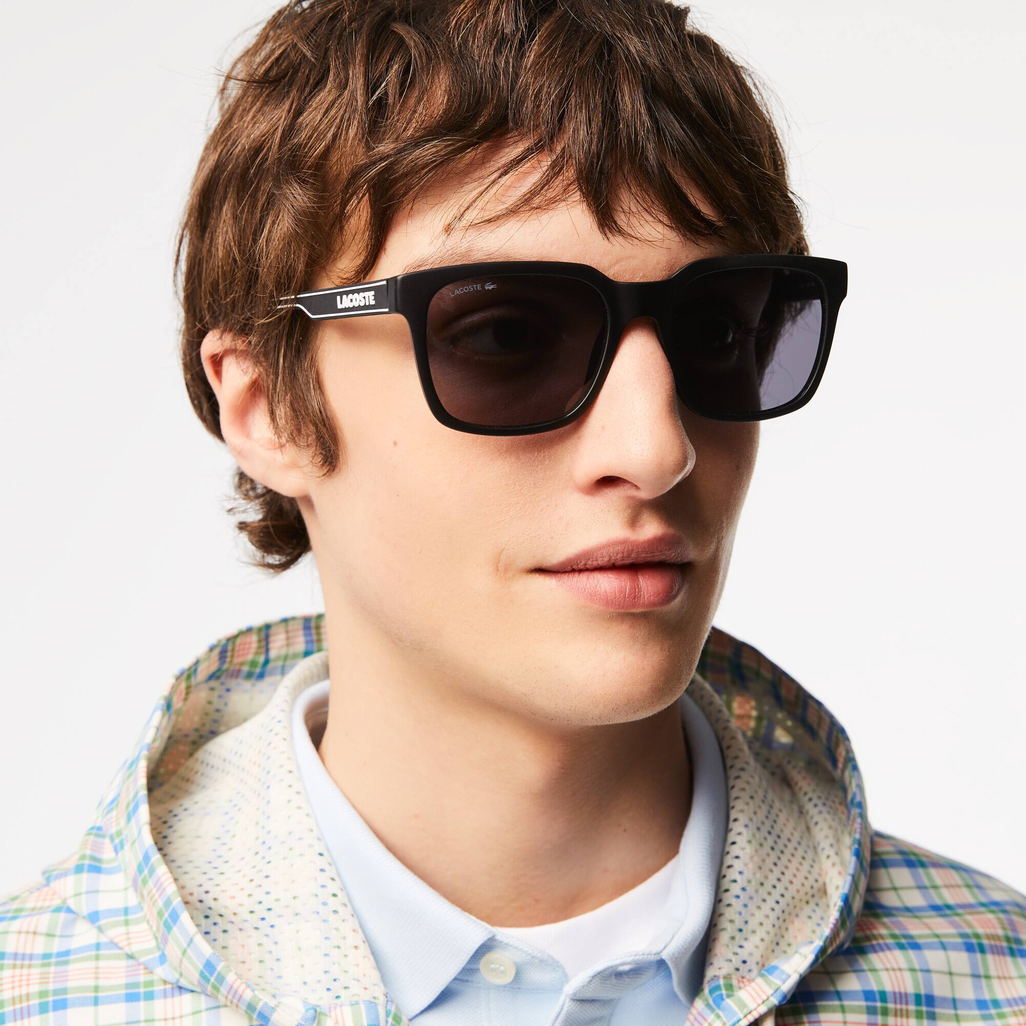 Herren Active Line Sonnenbrille mit eckigem Rahmen Sonnenbrillen - Schwarz - Lacoste - Herren