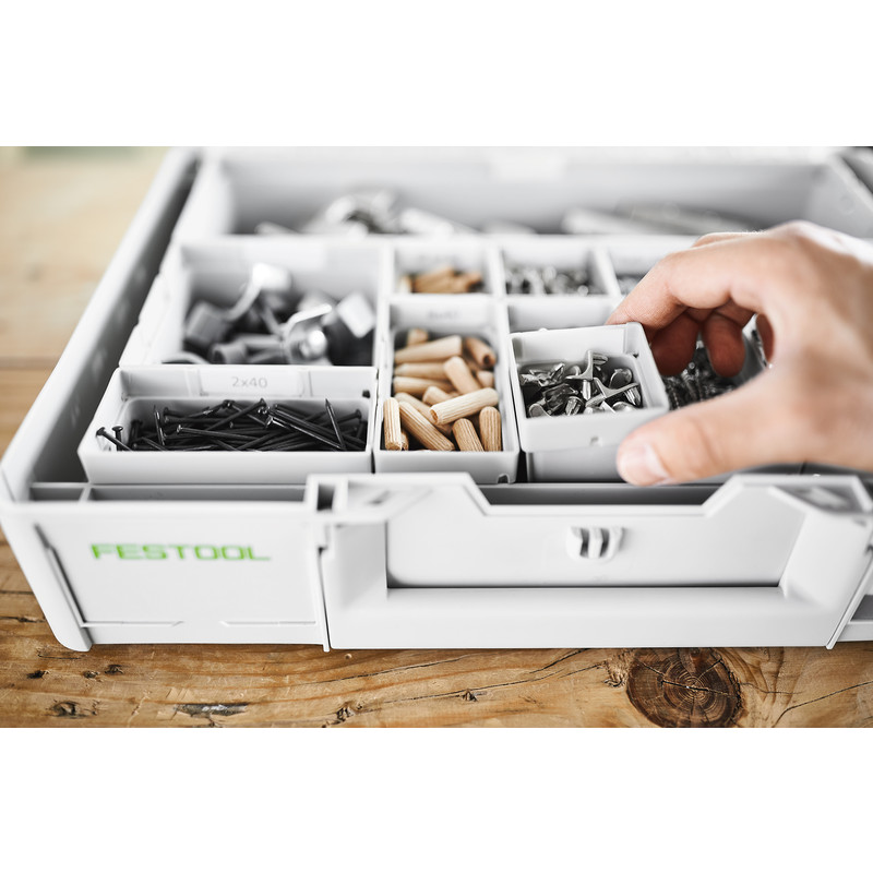 Festool Systainer³ SYS3 organiser M 89 22xESB 22 inzetbakjes