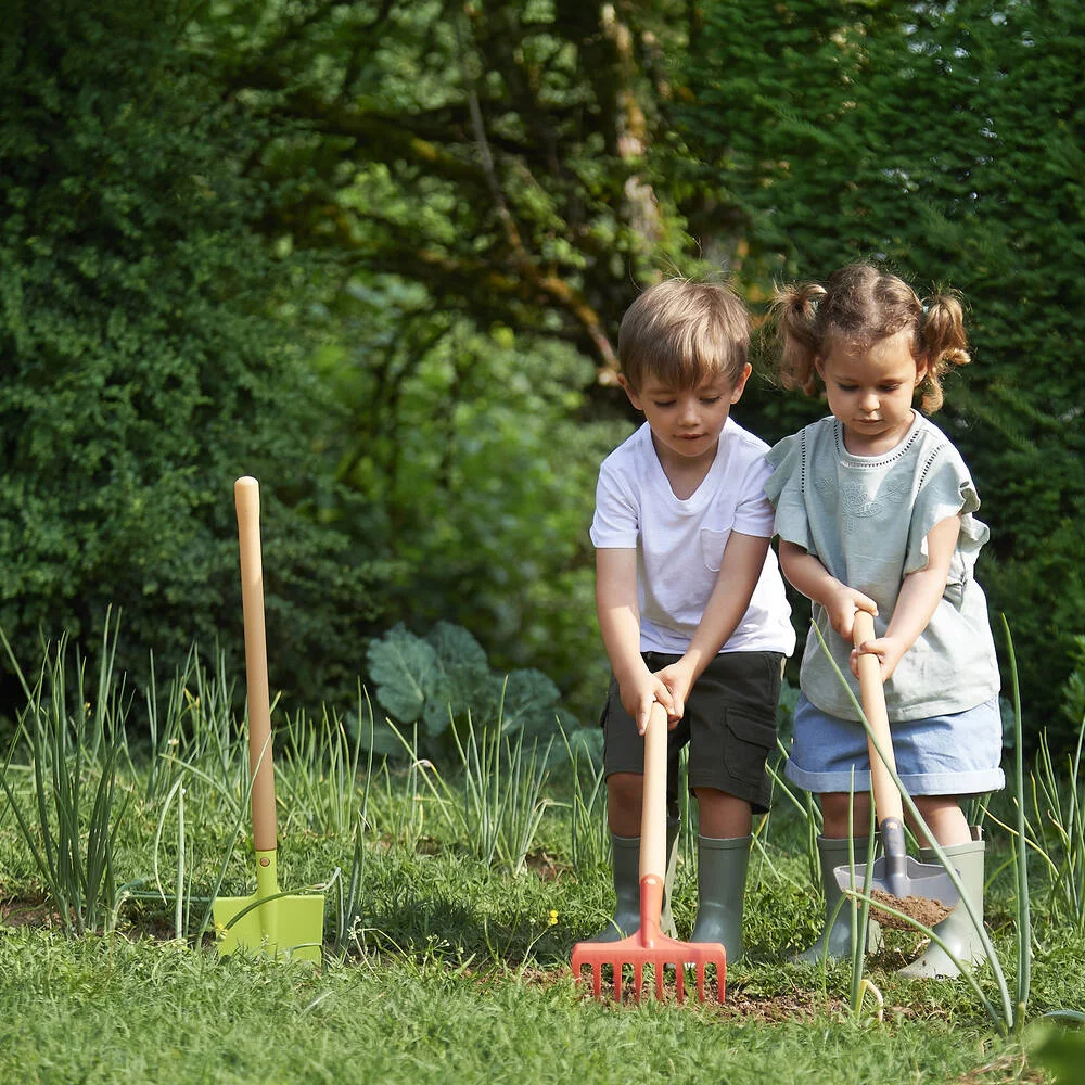 JARDIN ET SAISON - FILET DE 3 GRANDS OUTILS DE JARDIN 70 CM