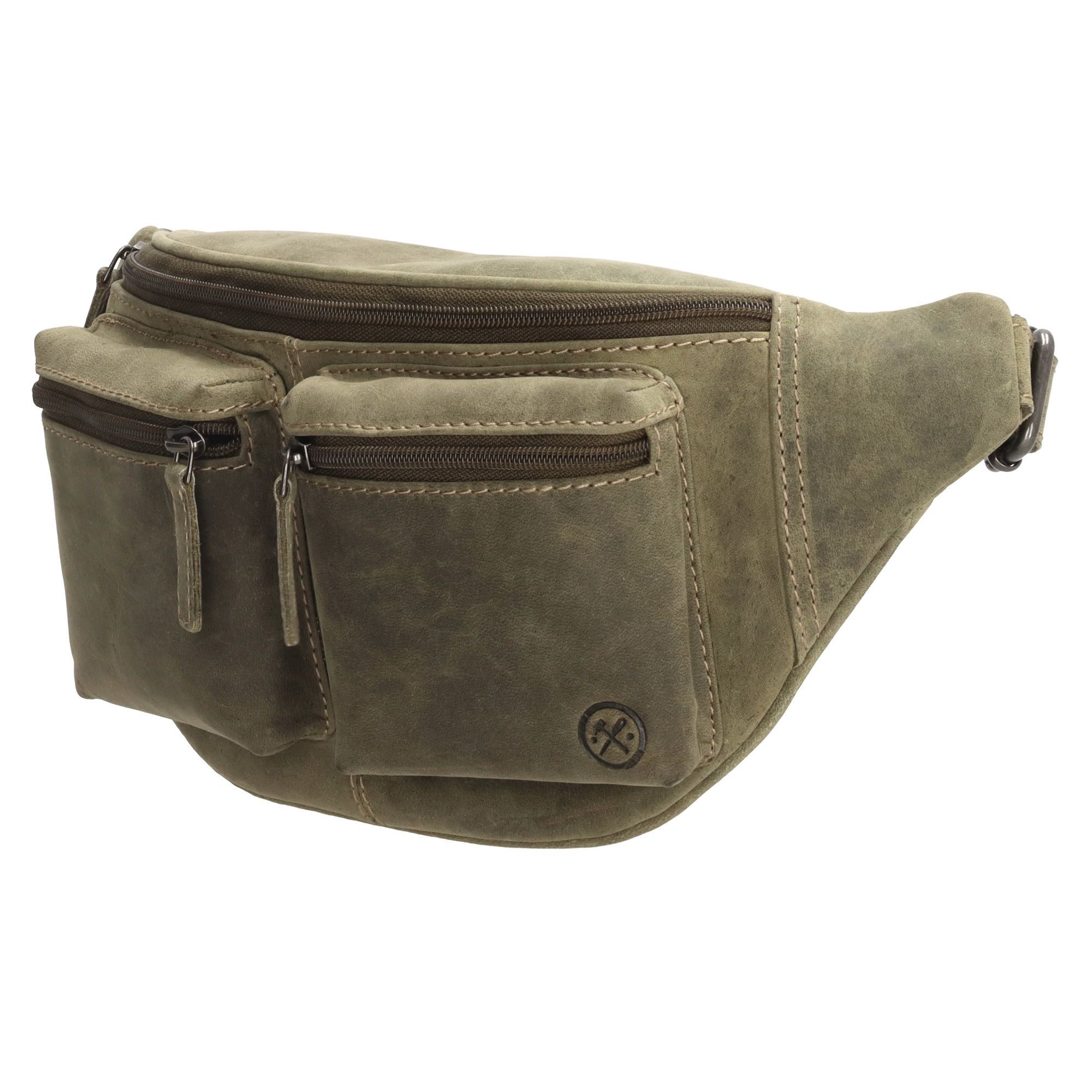 Hide & Stitches Idaho Heuptas Olijfgroen