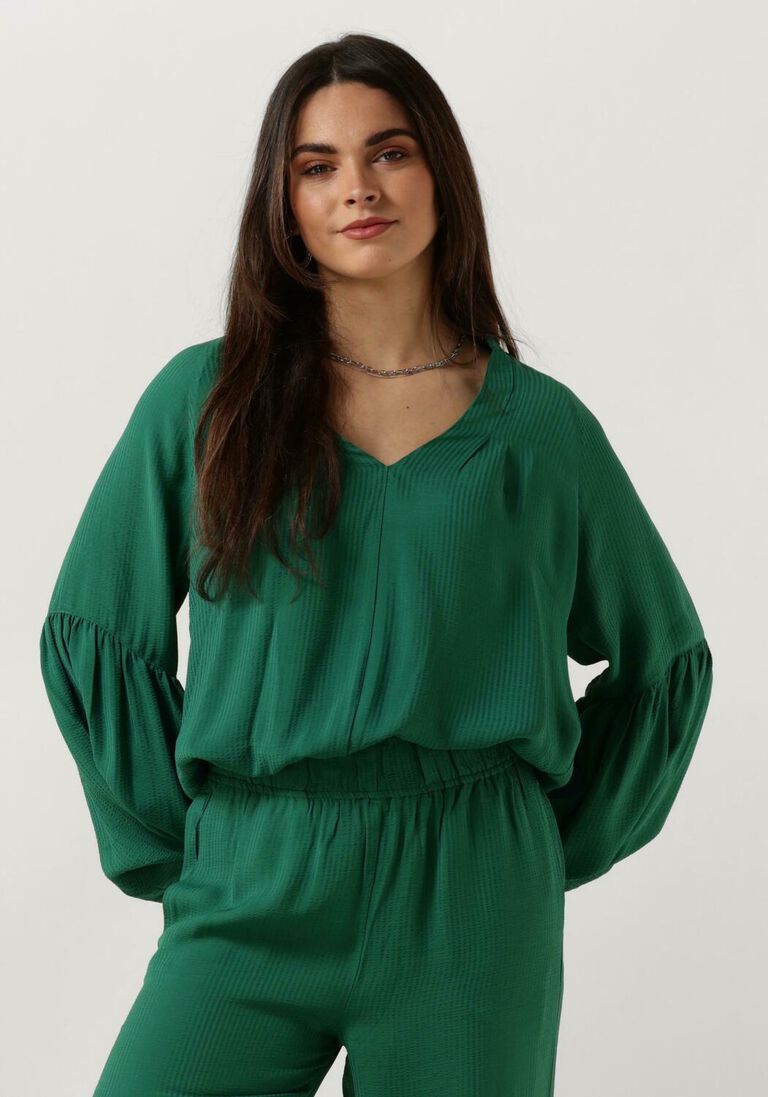 BY-BAR groene by-bar blouse vienna satin blouse