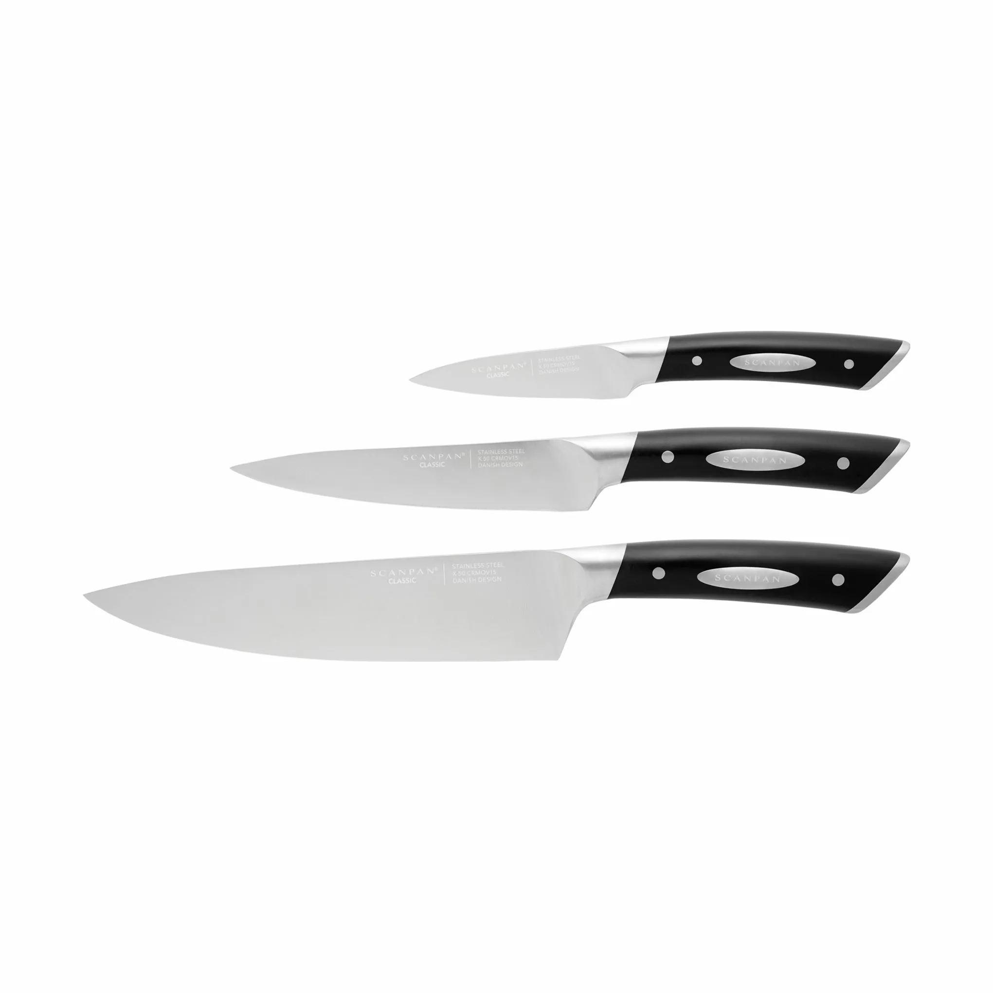 Scanpan Classic Knivsæt - 3 dele