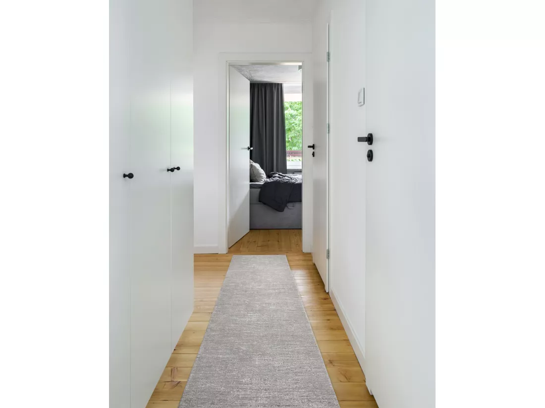 Tapis de couloir TULS 51248 structural, mélange gris 100x520 cm