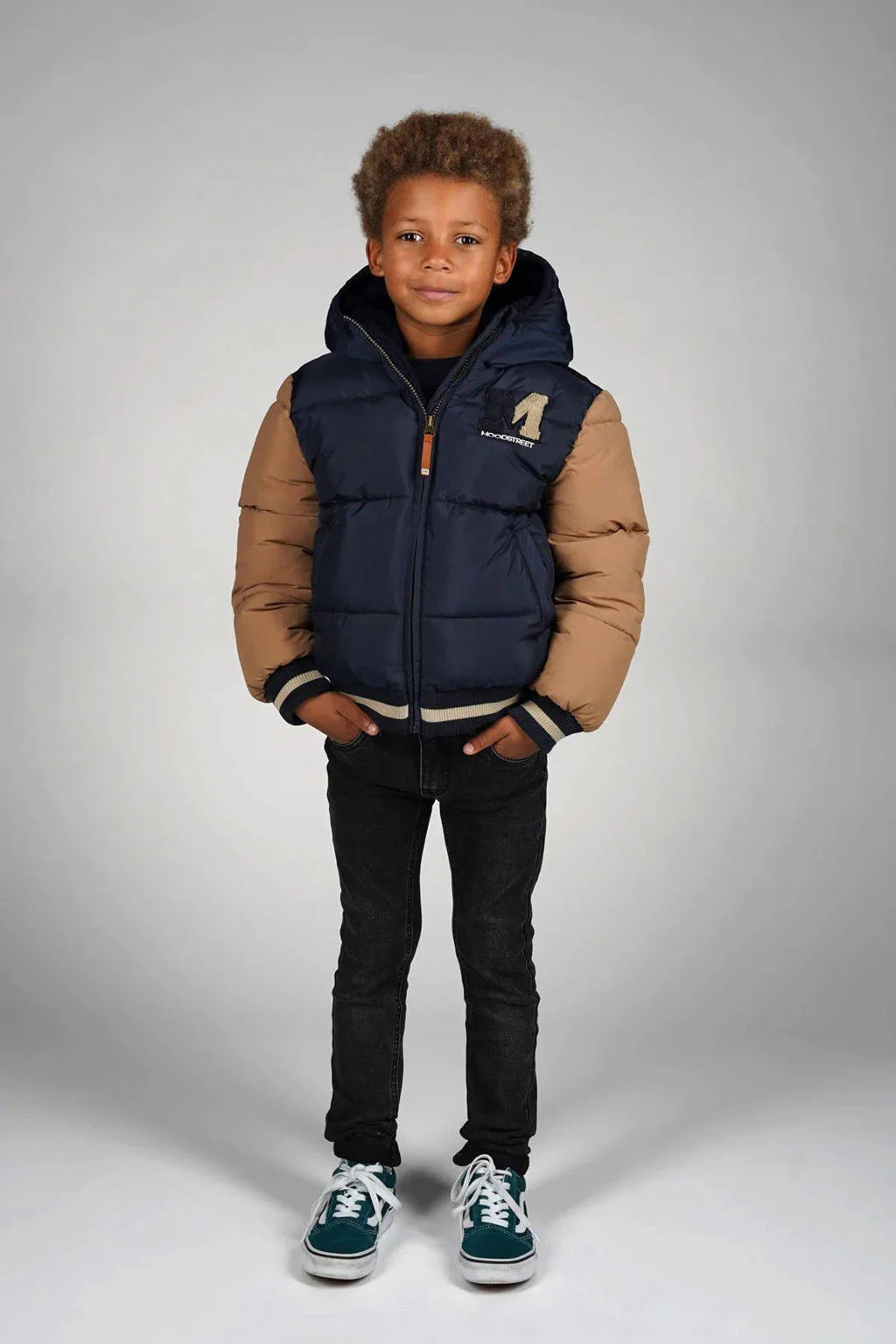 Moodstreet gewatteerde jas blauw