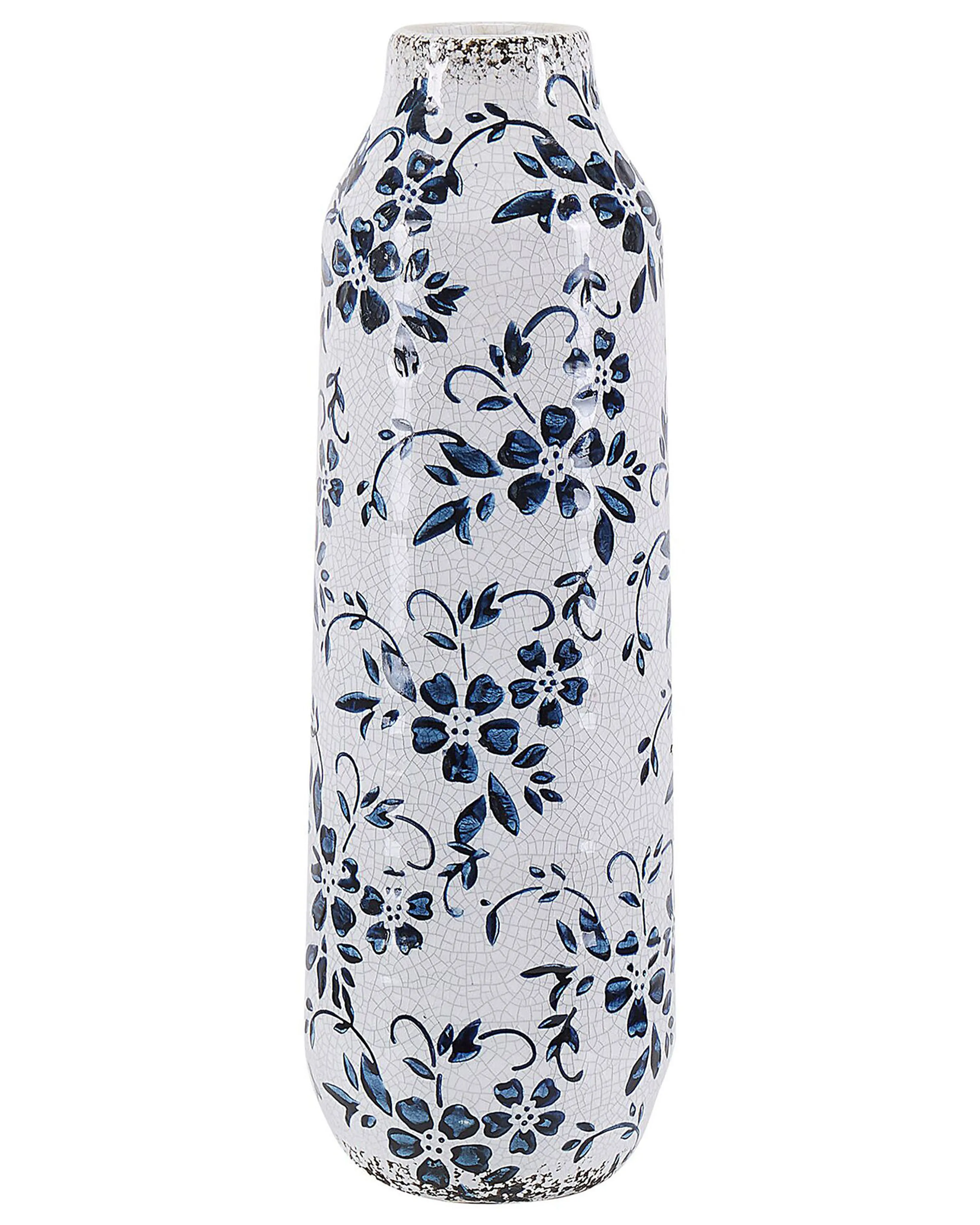 Bloemenvaas MULAI Steengoed 30 cm Wit