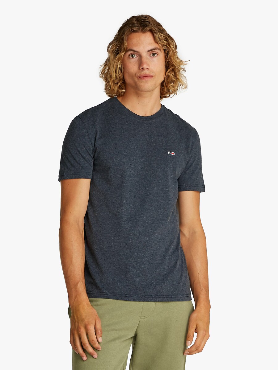 TOMMY JEANS<br>Camiseta elegante com gola redonda e jaqueta