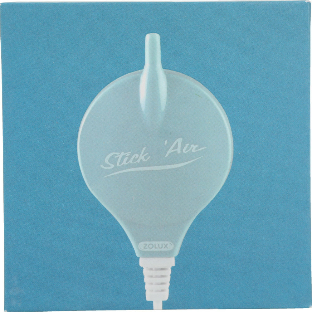 Bulleur aérateur 1.5w débit 18.6 l/h bleu pour aquarium max 50 litres