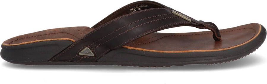 Reef J-Bay Iiidark Brown Dark Brown Heren Slippers Donkerbruin
