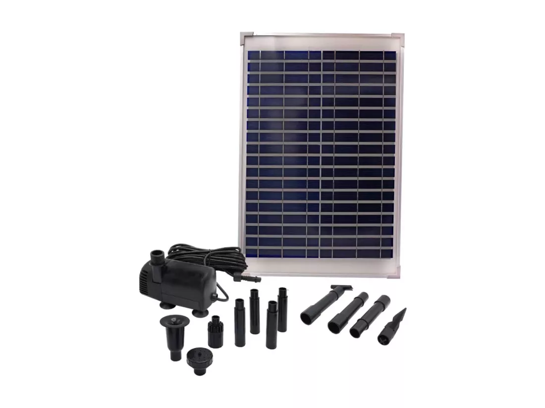 Ubbink Jeu de pompe de fontaine de jardin SolarMax 1000 avec panneau