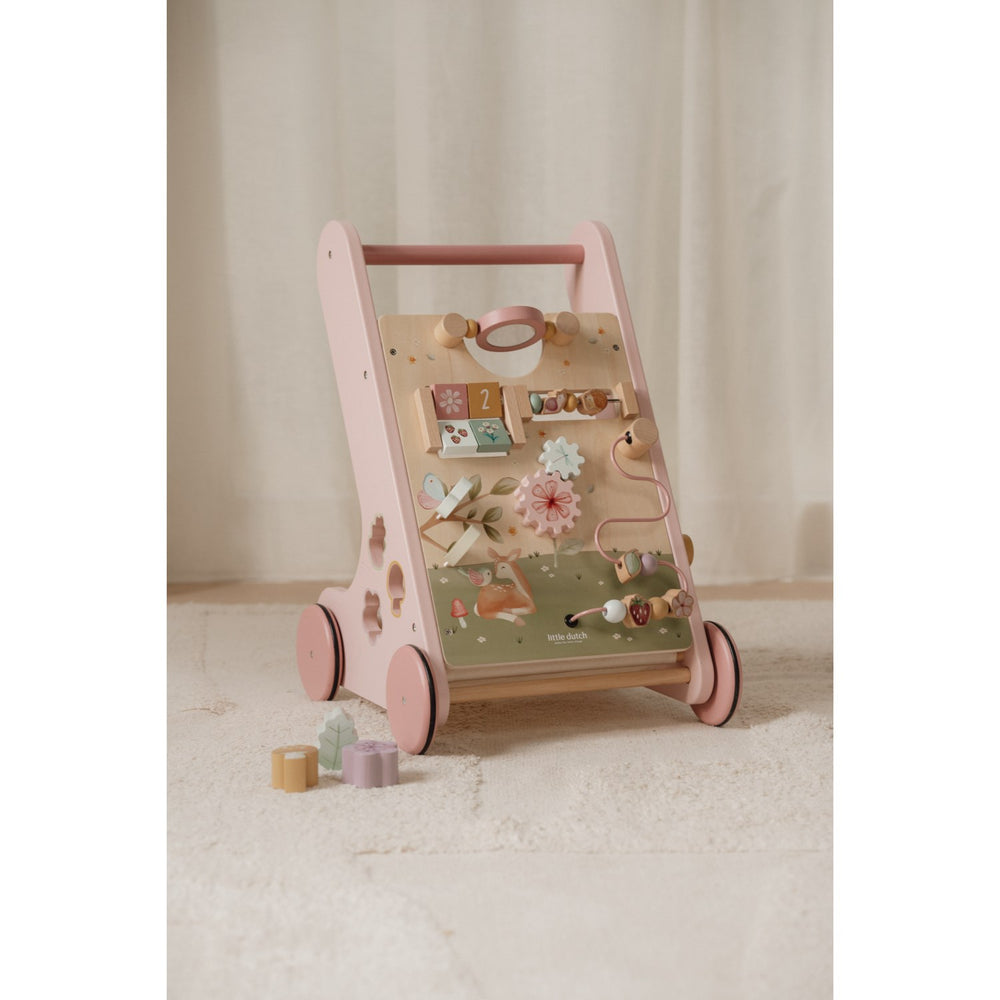 Køb Little Dutch Fairy Garden Pink Multi-Aktivitets Gåvogn