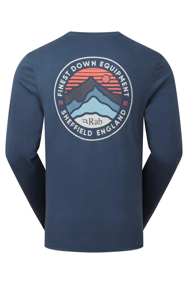 Rab Basecamp 3 Peaks Ls Tee Tempest Blue