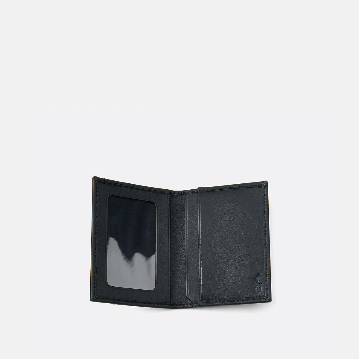 POLO RALPH LAUREN<br>Porta-cartões em couro liso