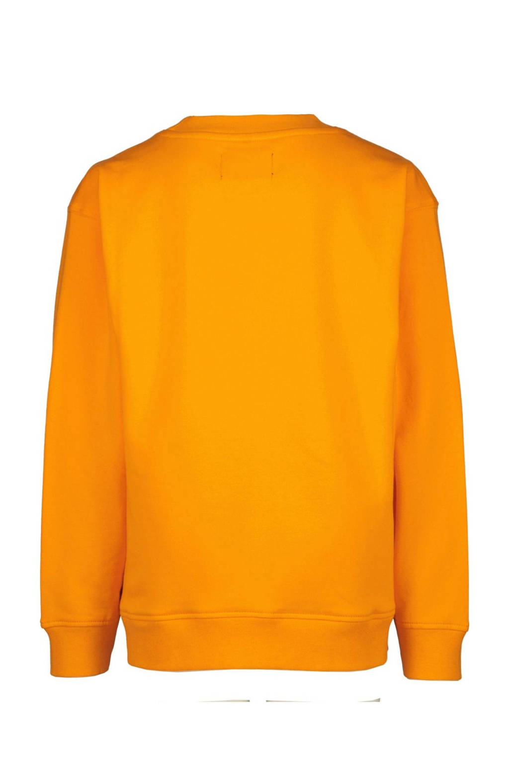 Raizzed sweater Oxnard met printopdruk feloranje