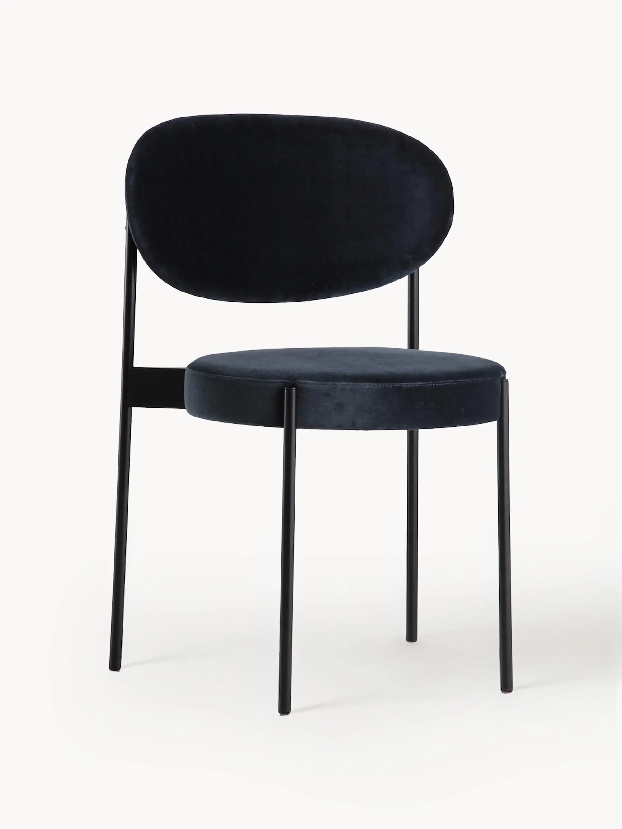 Fluwelen stoel Series 430, design Verner Panton