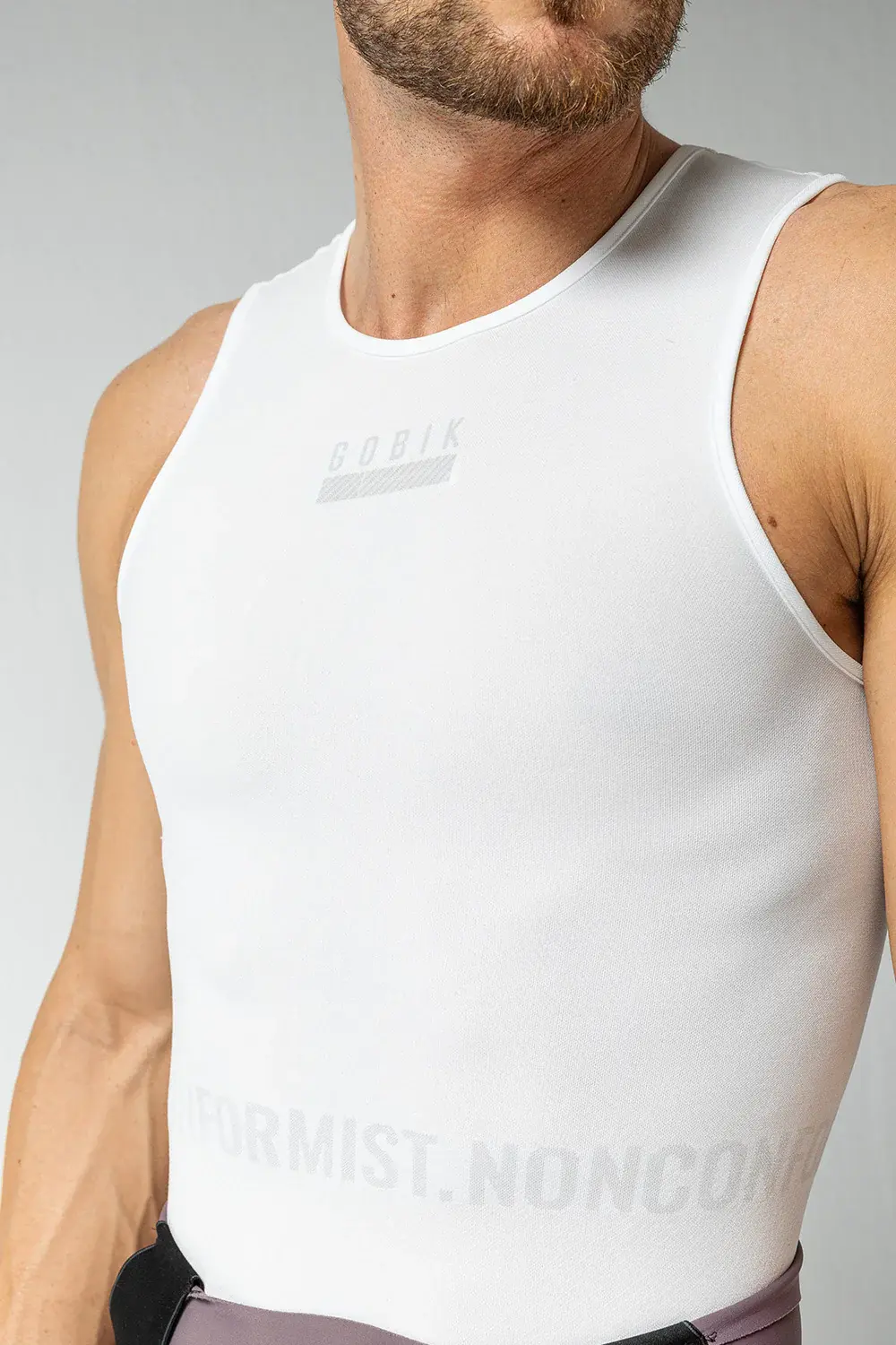 Gobik Limber Skin Ondershirt Zonder Mouwen Wit Heren