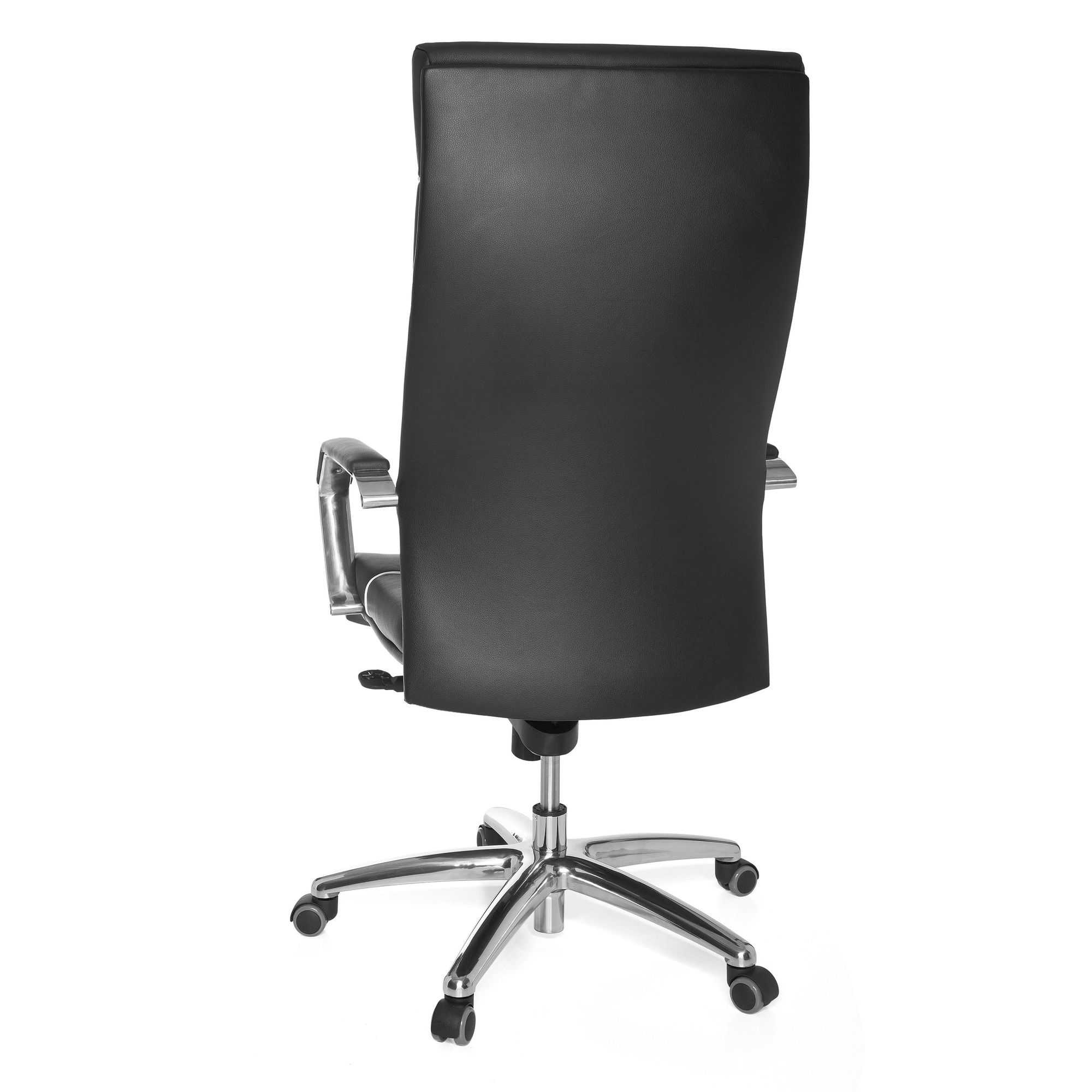 FineBuy XXL Chefsessel Echtleder schwarz Bürostuhl Drehstuhl Schreibtischstuhl